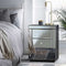 Artiss Bedside Table 3 Drawers Mirrored Grey