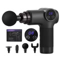 Everfit Massage Gun 8 Speed 4 Heads Vibration Muscle Massager Black