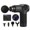 Everfit Massage Gun 8 Speed 4 Heads Vibration Muscle Massager Black