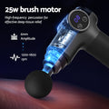 Everfit Massage Gun 8 Speed 4 Heads Vibration Muscle Massager Black
