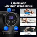 Everfit Massage Gun 8 Speed 4 Heads Vibration Muscle Massager Black