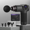 Everfit Massage Gun 8 Speed 4 Heads Vibration Muscle Massager Black