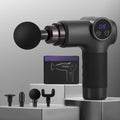 Everfit Massage Gun 8 Speed 4 Heads Muscle Massager Black