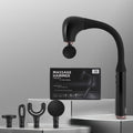 Everfit Massage Gun 4 Heads U-shaped Extended Handle Percussion