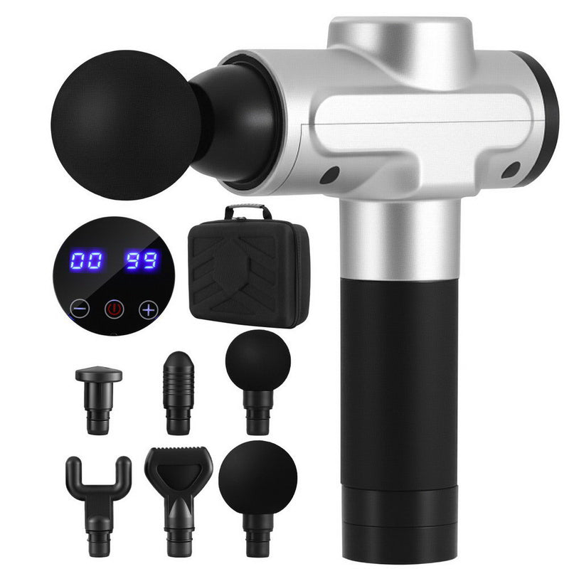 Everfit Massage Gun 30 Speed 6 Heads Muscle Massager Rechargeable