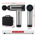 Everfit Massage Gun 30 Speed 6 Heads Muscle Massager Black