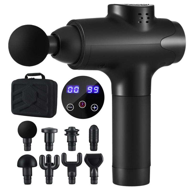 Everfit Massage Gun 30 Speed 8 Heads Muscle Massager Rechargeable