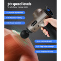 Everfit Massage Gun 6 Heads LCD Electric Percussion Vibration Massager