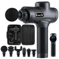 Everfit Massage Gun 30 Speed 6 Heads Black Muscle Massager