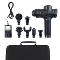 Everfit Massage Gun 30 Speed 6 Heads Black Muscle Massager