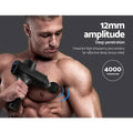 Everfit Massage Gun 30 Speed 6 Heads Black Muscle Massager