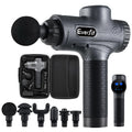 Everfit Massage Gun 30 Speed 6 Heads Muscle Massager Grey