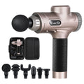 Everfit Massage Gun 30 Speed 6 Heads Vibration Muscle Massager Gold