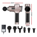 Everfit Massage Gun 30 Speed 6 Heads Vibration Muscle Massager Gold
