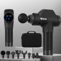 Everfit Massage Gun 30 Speed 8 Heads Rechargeable Black
