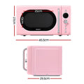 Devanti 20L Microwave Oven 700W Pink