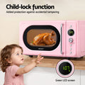 Devanti 20L Microwave Oven 700W Pink