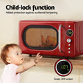 Devanti 20L Microwave Oven 700W Red