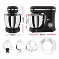 Devanti Stand Mixer 5L 400W 8 Speed Mix Master Black