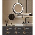 Embellir 10X Magnifying Extendable Makeup Mirror Double-Sided Brown