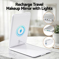 Embellir Portable Makeup Mirror 10x Magnification LED Lights Rechargeable White