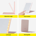 Embellir LED Makeup Mirror Portable Foldable Travel Pink Compact
