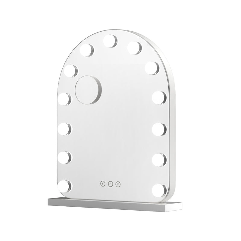 Embellir LED Makeup Mirror 40x50cm 5x Magnification Vanity White Arch
