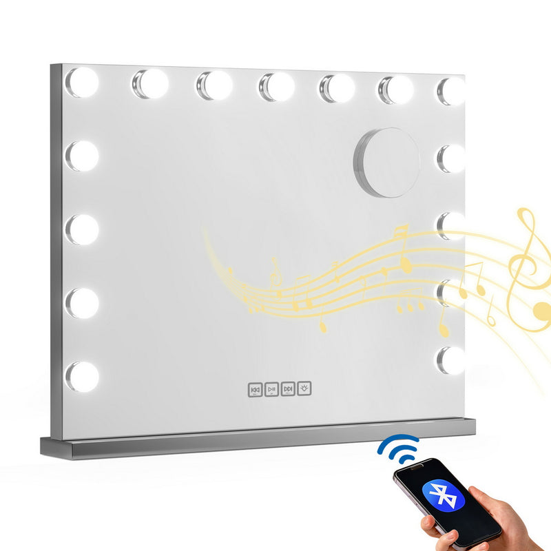 Embellir Bluetooth Makeup Mirror 58x46cm LED Hollywood Vanity