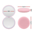 Embellir LED Compact Mirror 1x 10x Magnification Round Pink Travel