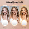 Embellir LED Compact Mirror 1x 10x Magnification Round Pink Travel
