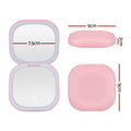 Embellir LED Compact Mirror 1x 10x Magnification Pocket Pink