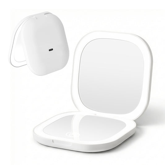 Embellir LED Compact Mirror 10x Magnification Travel Makeup White