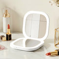 Embellir LED Compact Mirror 10x Magnification Travel Makeup White