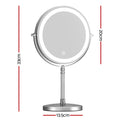 Embellir Makeup Mirror 20x20cm 10X Magnification LED Light Tabletop