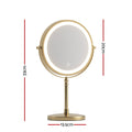 Embellir 10X Magnifying Lighted Makeup Mirror Gold Tabletop