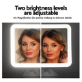 Embellir 10X Magnification LED Makeup Mirror Suction Cup Cordless