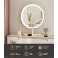 Embellir 40cm Hollywood LED Makeup Mirror Round Tabletop