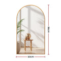 Embellir 86x50cm Arched Wall Mirror Vanity Makeup Home Decor