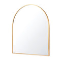 Embellir Arch Wall Mirror, Decorative Gold Frame Mirrors, 86x81cm Bathroom Vanity Mirror, Slim Frame for Living Room Entryway Bedroom Decor