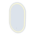 Embellir 2 LED Wall Mirror 50x75cm Oval Bathroom Vanity Light