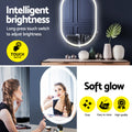 Embellir 2 LED Wall Mirror 50x75cm Oval Bathroom Vanity Light