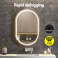 Embellir 2 LED Wall Mirror 50x75cm Oval Bathroom Vanity Light