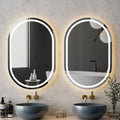 Embellir 2 LED Wall Mirror 50x75cm Oval Bathroom Vanity Light