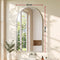 Embellir Arch Wall Mirror, Decorative Silver Frame Mirrors, 86x50cm Bathroom Vanity Mirror, Slim Frame for Living Room Entryway Bedroom Decor