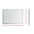 Embellir LED Wall Mirror 100x70cm Rectangle Bathroom Light