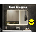 Embellir LED Wall Mirror 100x70cm Rectangle Bathroom Light