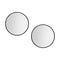 Embellir 50cm Round Black Wall Mirror Makeup Bathroom Frame