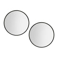 Embellir 70cm Round Black Wall Mirror Makeup Bathroom Home Decor