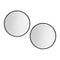 Embellir 70cm Round Black Wall Mirror Makeup Bathroom Home Decor