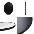 Embellir 70cm Round Black Wall Mirror Makeup Bathroom Home Decor